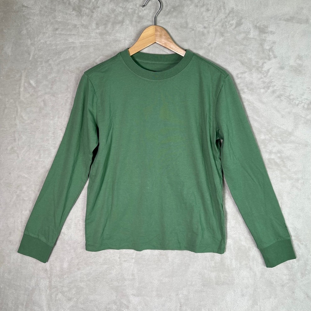 Allbirds Organic Cotton Long Sleeve Tee S Green Sustainable‎ Normcore Layering